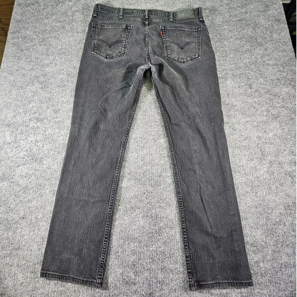 Levi's 511 Slim Fit Jeans 38x30 Faded Black Charcoal 04511-4406 Denim Mens Pants